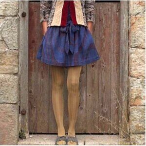 Anthropologie Blue A-Line Skirt